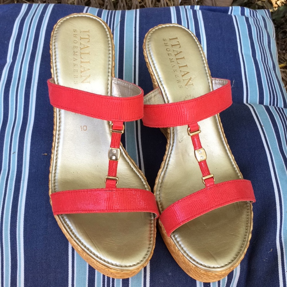 Coral Platform wedge Size 10